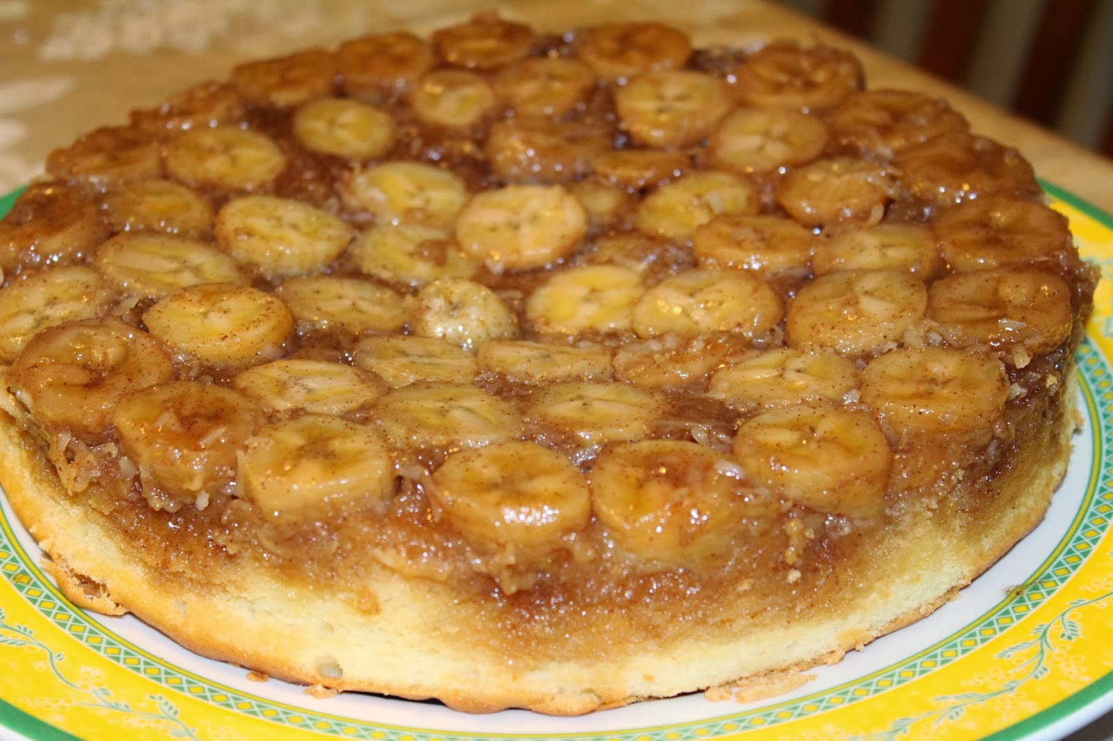 Blog as you Bake Banana Coconut Upside Down Cake