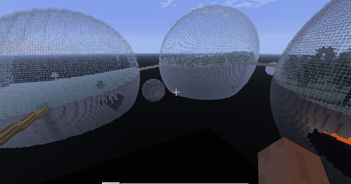 ガラスの球体で作られたmod Biosphere で遊んでみた ゼリオブロックシステム