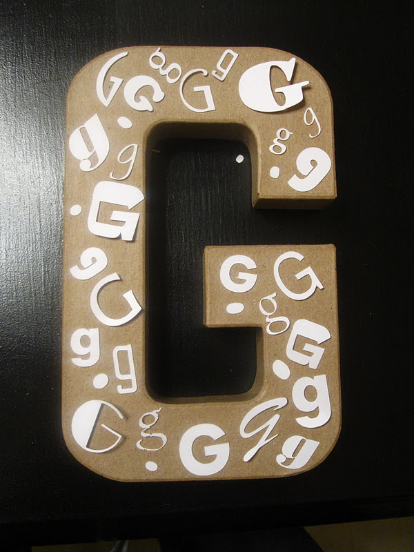 Simply Living Embossed letter