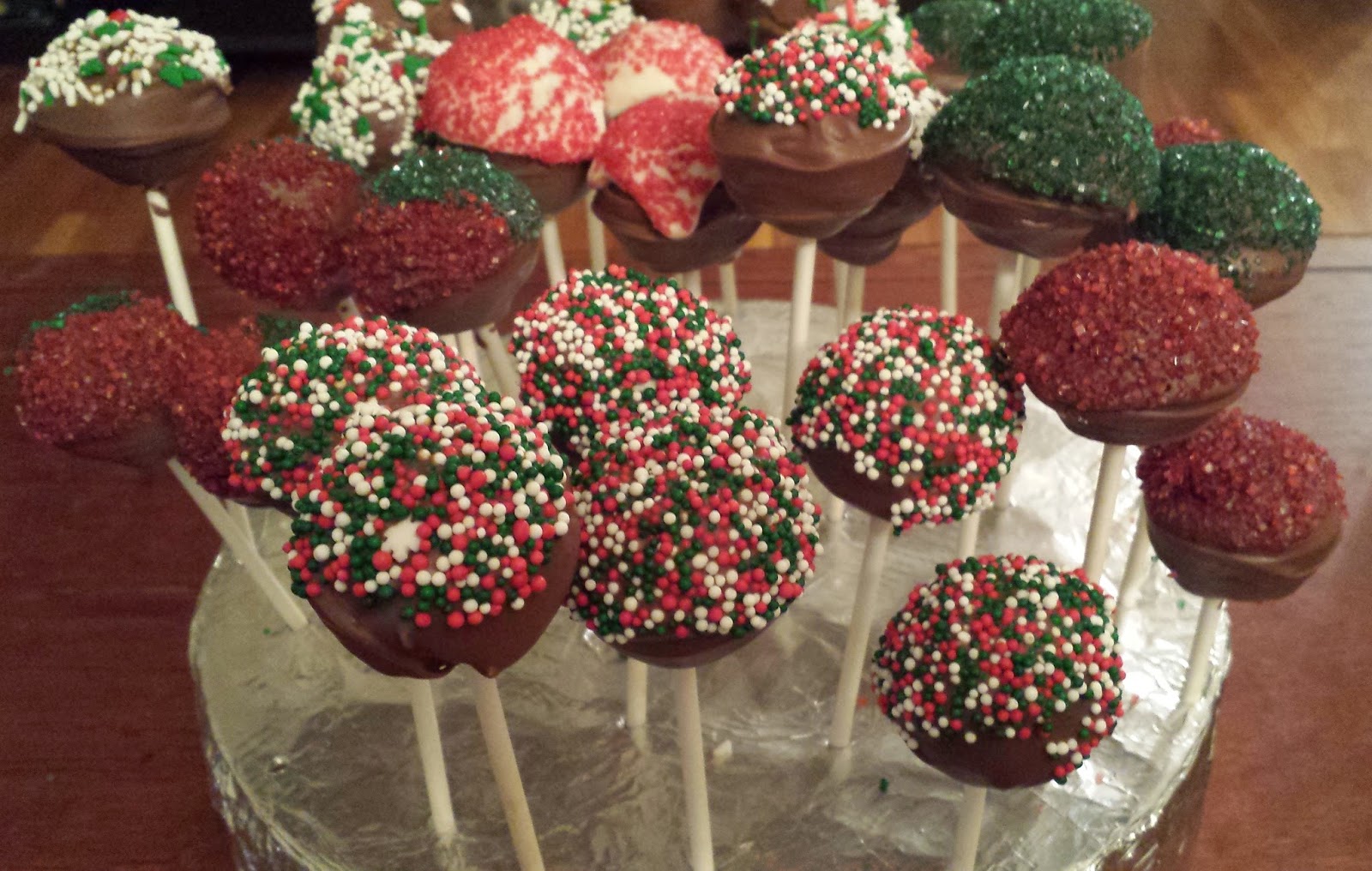 The Baking Chemist Christmas Fudge Brownie Cake Pops