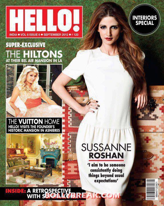 Sussane Roshan on Hello Magzine Cover - Sussane Roshan on Hello Magzine Cover