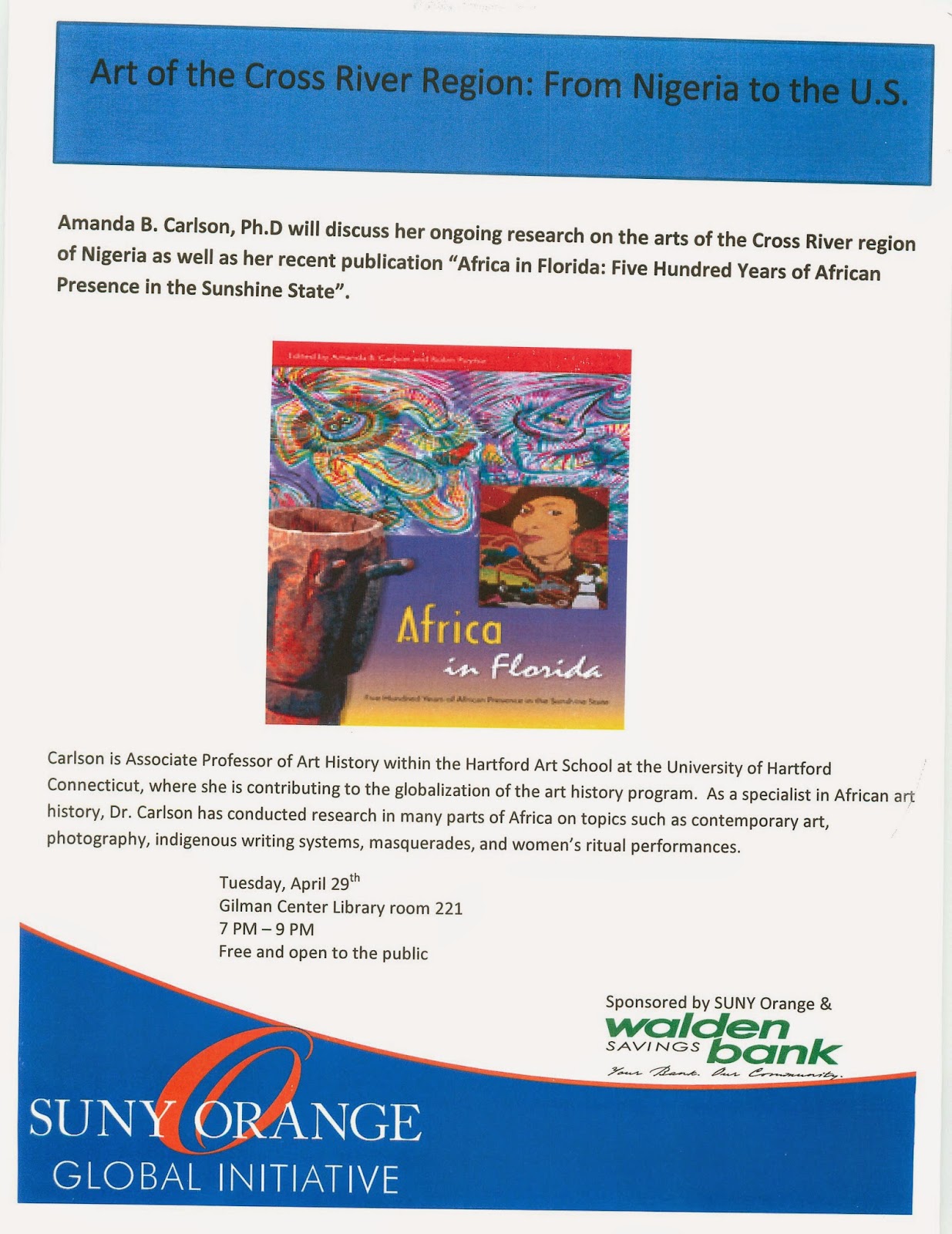 Africa in Florida SUNY Orange (Middletown, NY)