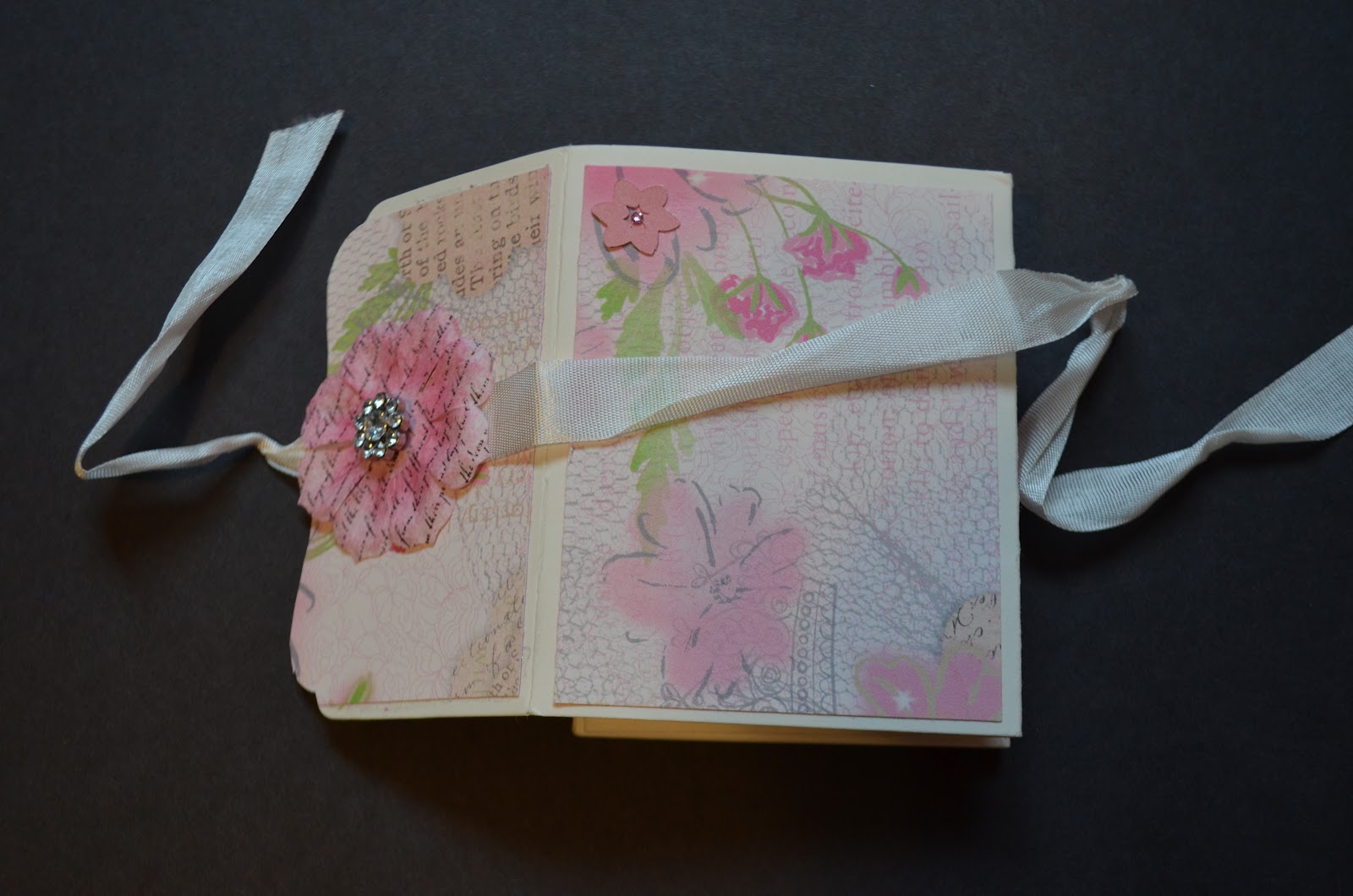 Lisa's Art Mini Scrapbook Using New DieCut Card