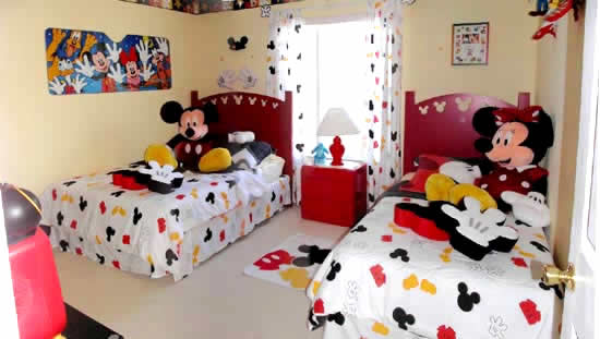 Desain Kamar Tidur Anak Berkonsep Mickey Mouse Desain Rumah