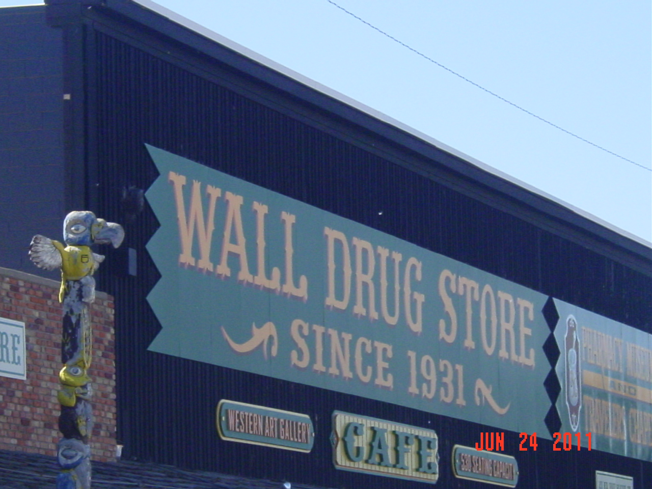 Holloway Moose Lodge Wall Drug Store, The Badlands and a Corn Palace