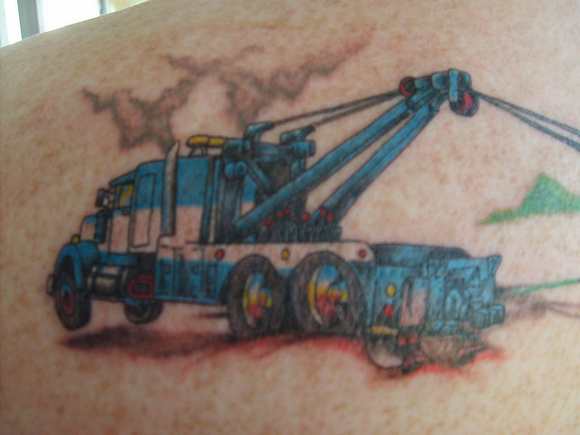 Heavy equipment operator tattoos