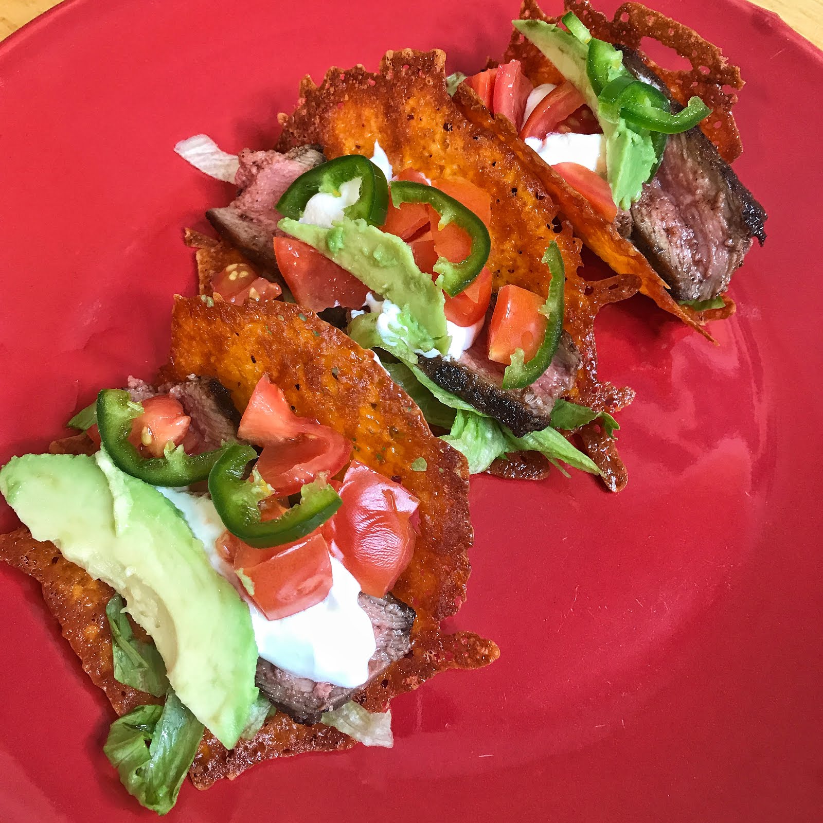 Keto Steak Tacos with Cheese Shells