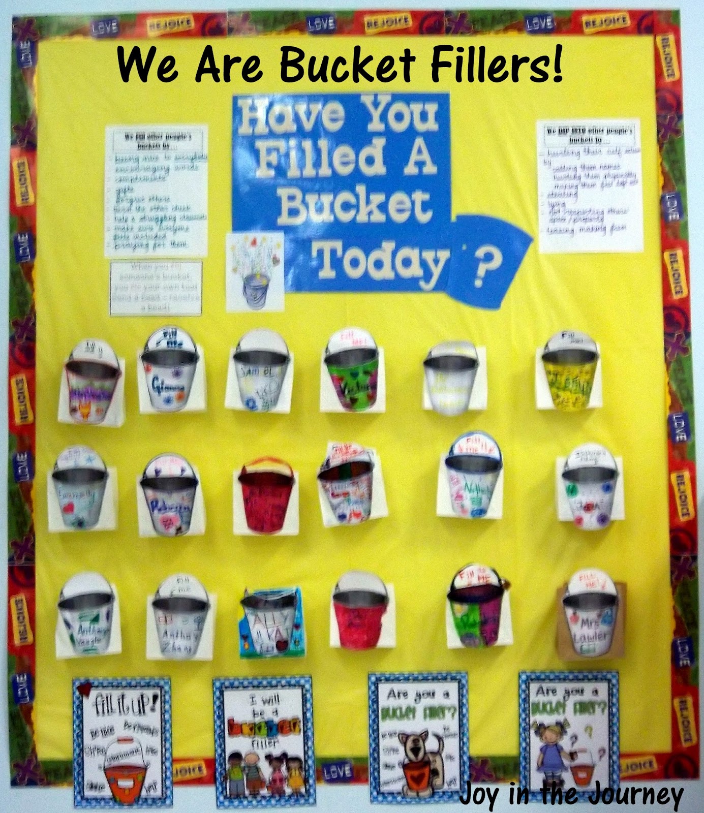 Have You Filled a Bucket Today? Joy in the Journey