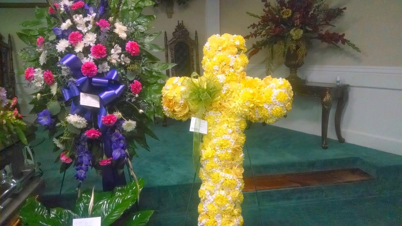 Silk Funeral Flower Rental