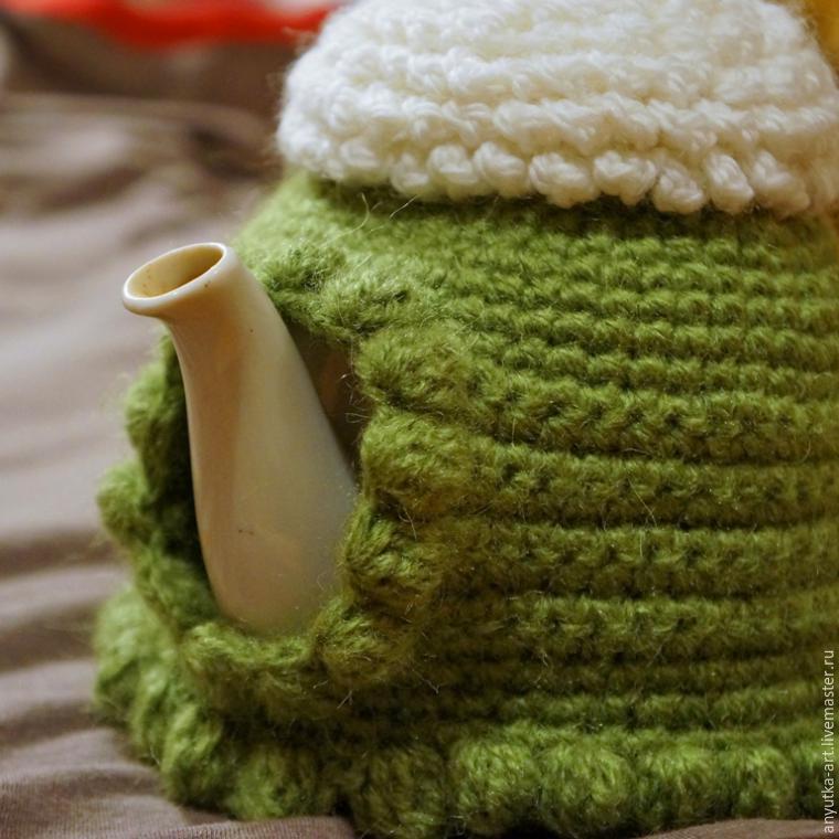 LiaKnits Crochet tea cosy photo tutorial