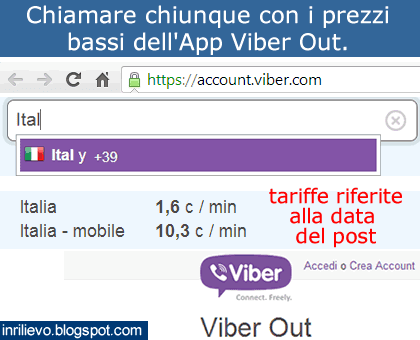 telefonare viber out