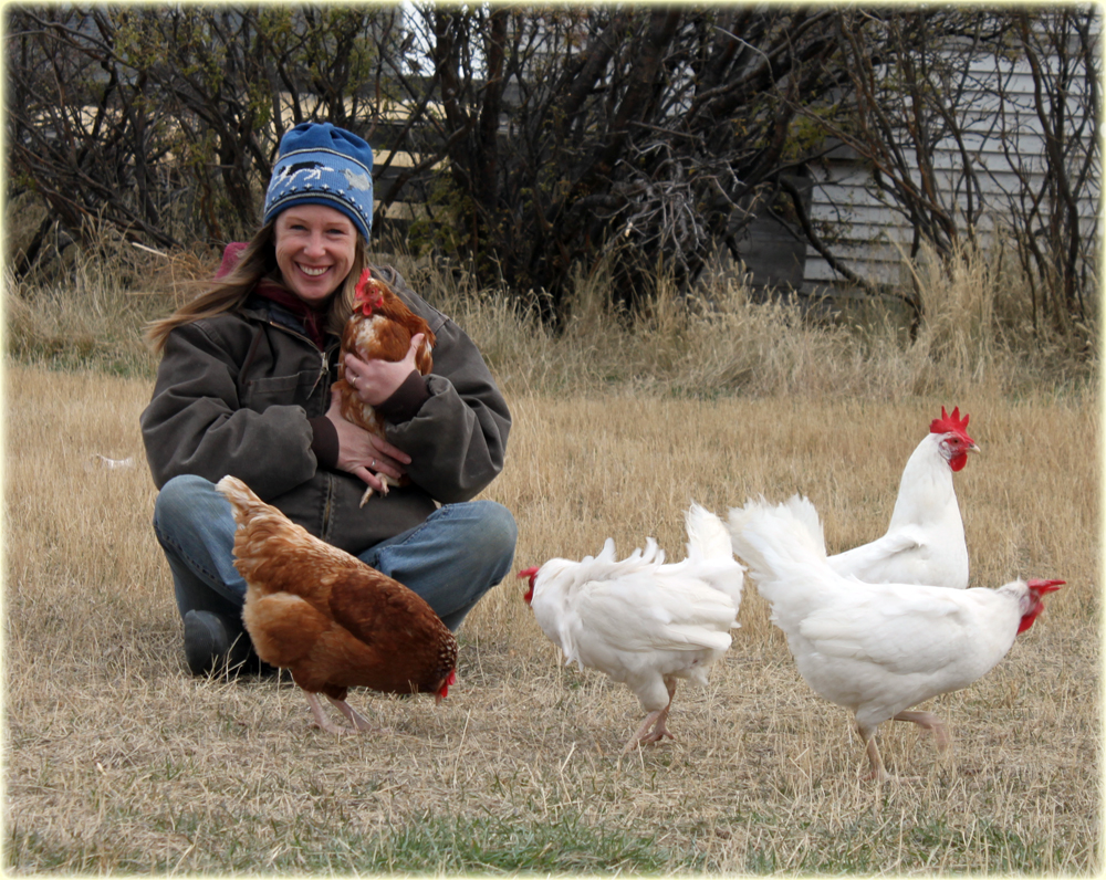 chicken hugging