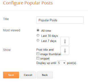 Configure the widget to show only title of post 