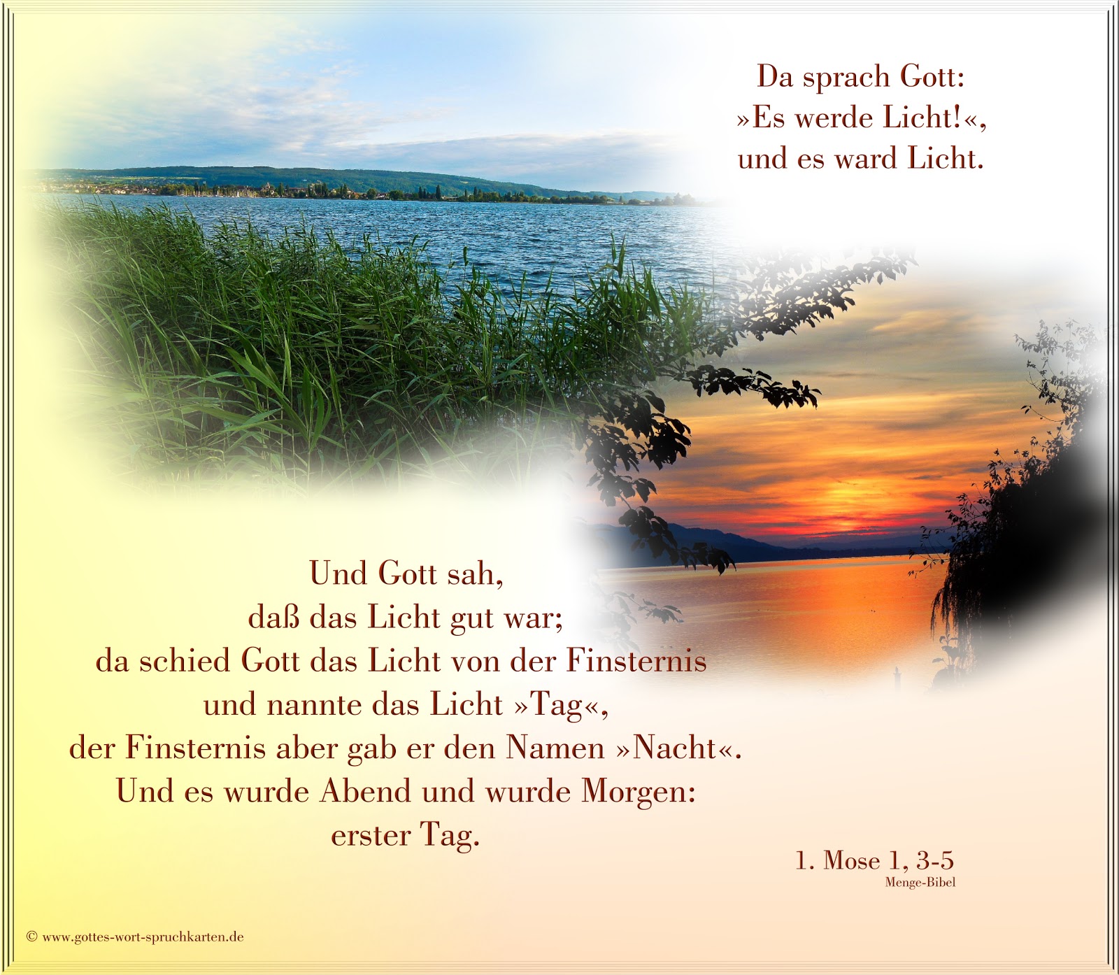 Spruchkarten mit Bibelversen und mehr Gottes Schöpfung