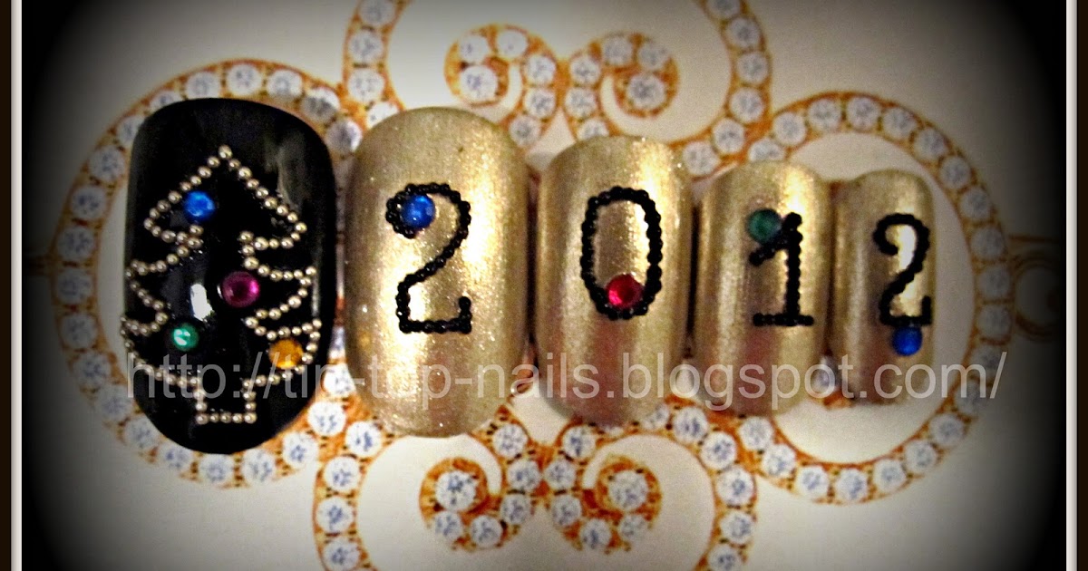 Tip-Top-Nails: nail design 2012!!! New Years Eve special