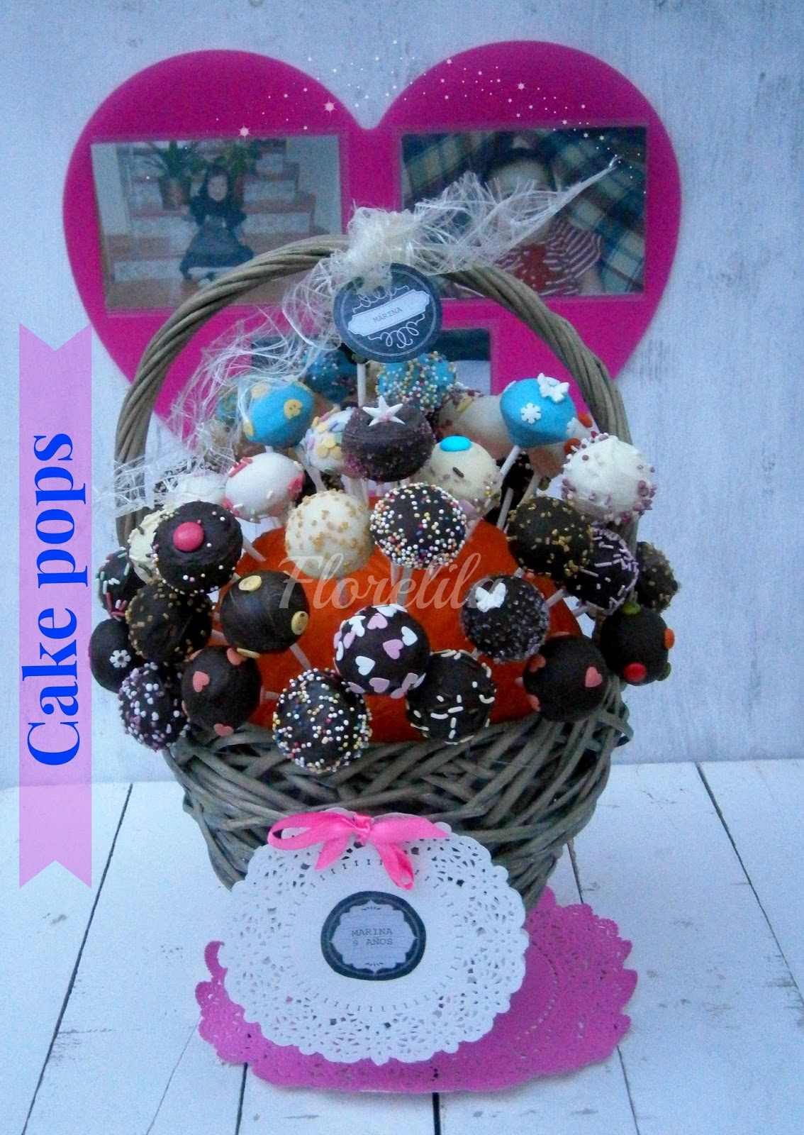 Florelila, recetas y aficiones. Cake pops para el cumple de Marina