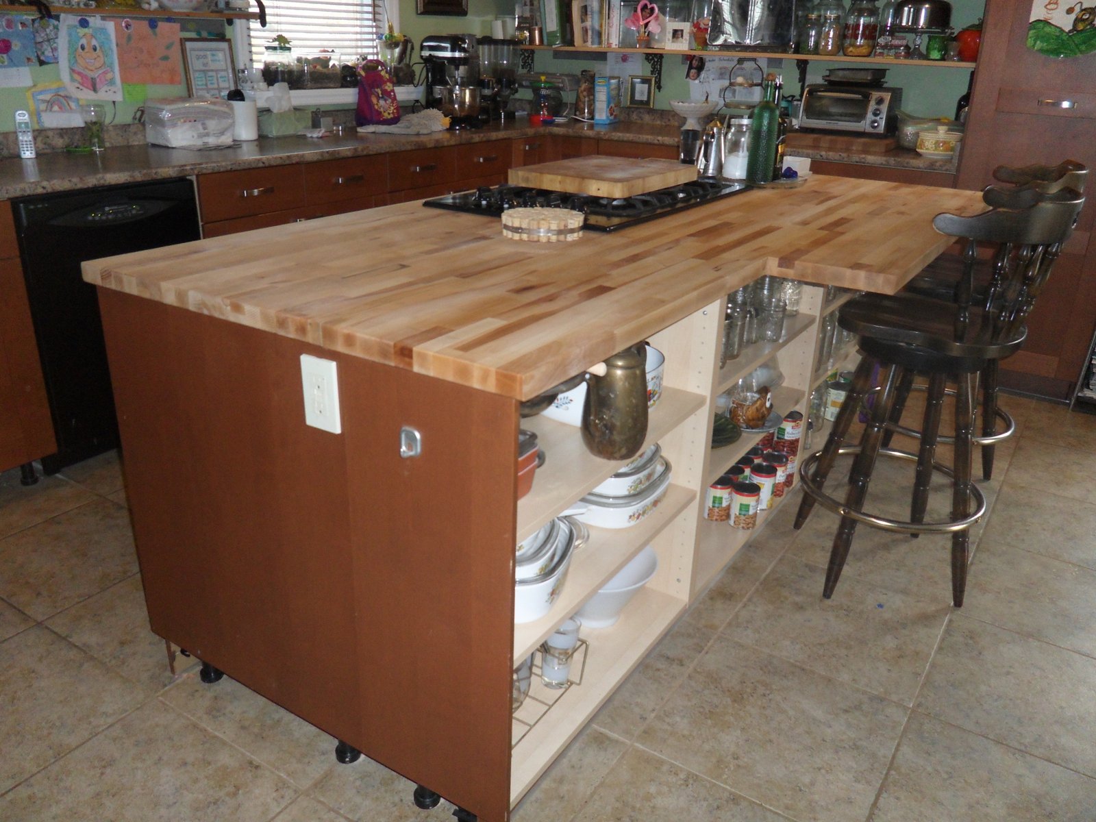 biscuit joining butcher block