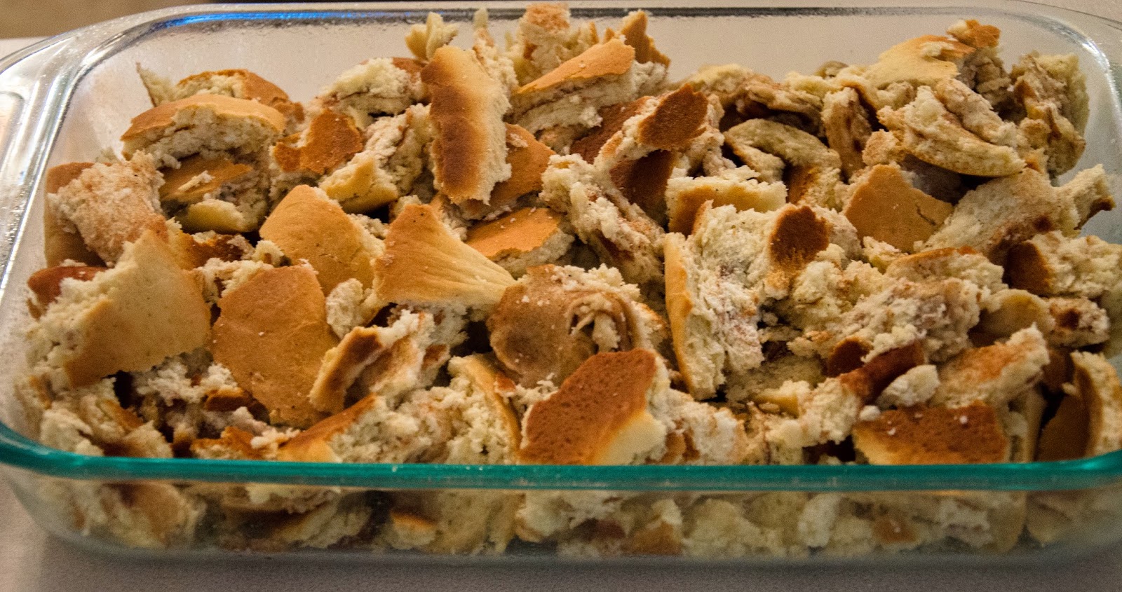 Simple Joys in Life King Cake Bread Pudding with Whiskey Sauce