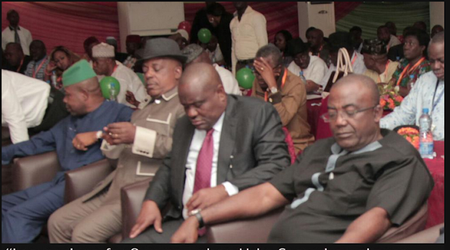 Nyesom Wike and other PDP leaders