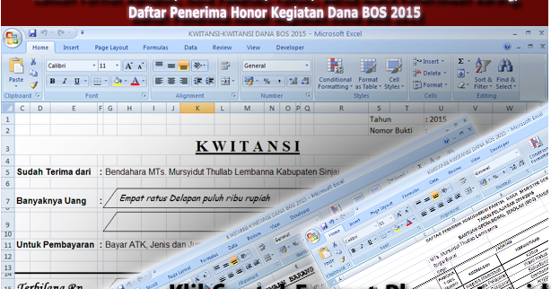 Download Unduh Contoh Format Kwitansi Nota Pesanan Faktur