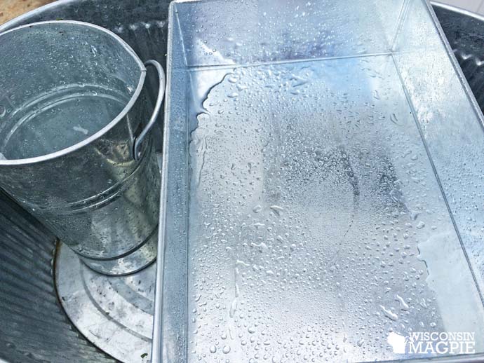 Wisconsin Magpie Deshining galvanized metal