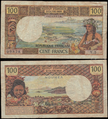 Nuova Caledonia 100 francs 1971 P# 63a