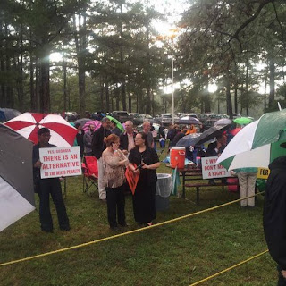 Protesting Kelly Gissendaner's execution, Sept. 30, 2015