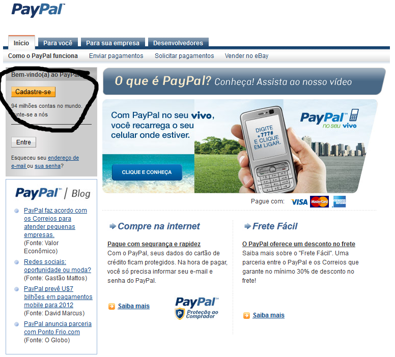 Neobux Brasil Criando uma conta Paypal