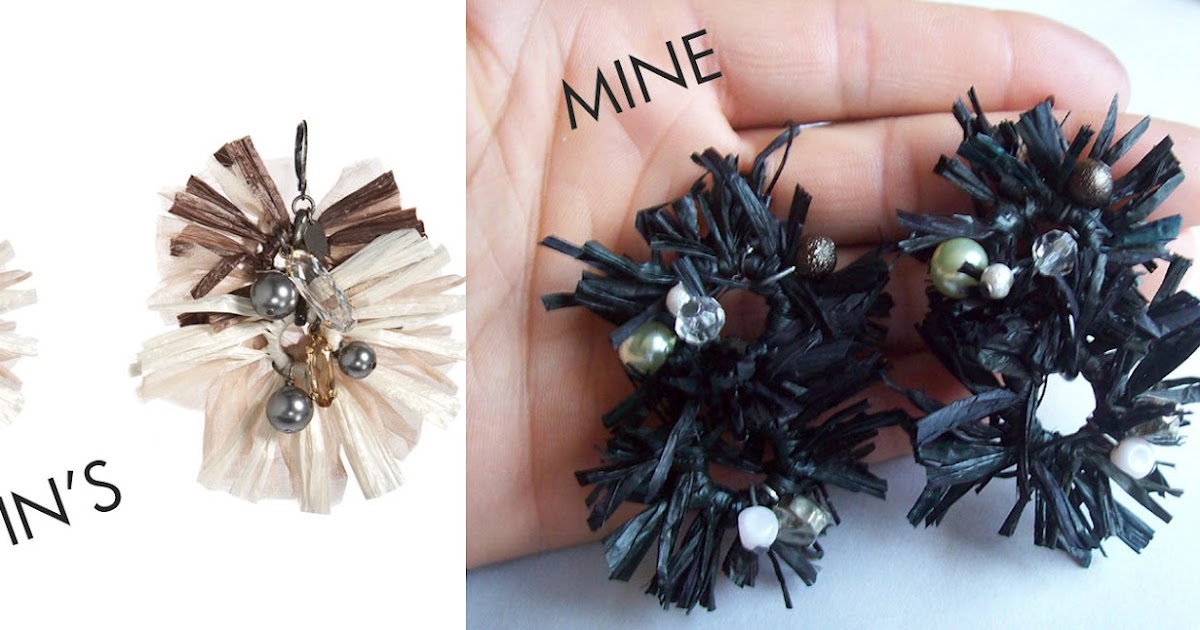 LOWER EAST DRY GOODS ****DIY Lanvin Raffia Earrings****