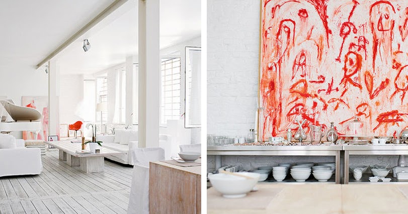 Comodoos Interiores -Tu blog de Decoracion-: Blanco y con una pincelada