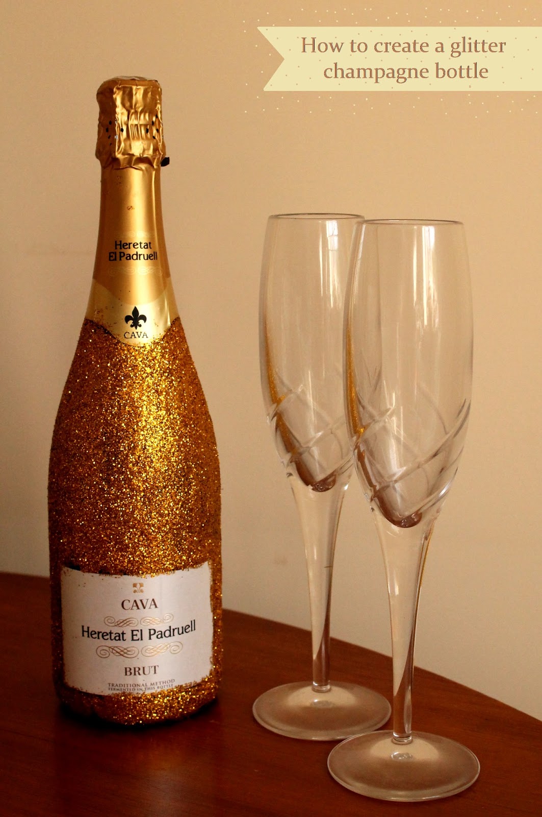 my pretty yorkshire life how to create a glitter champagne bottle