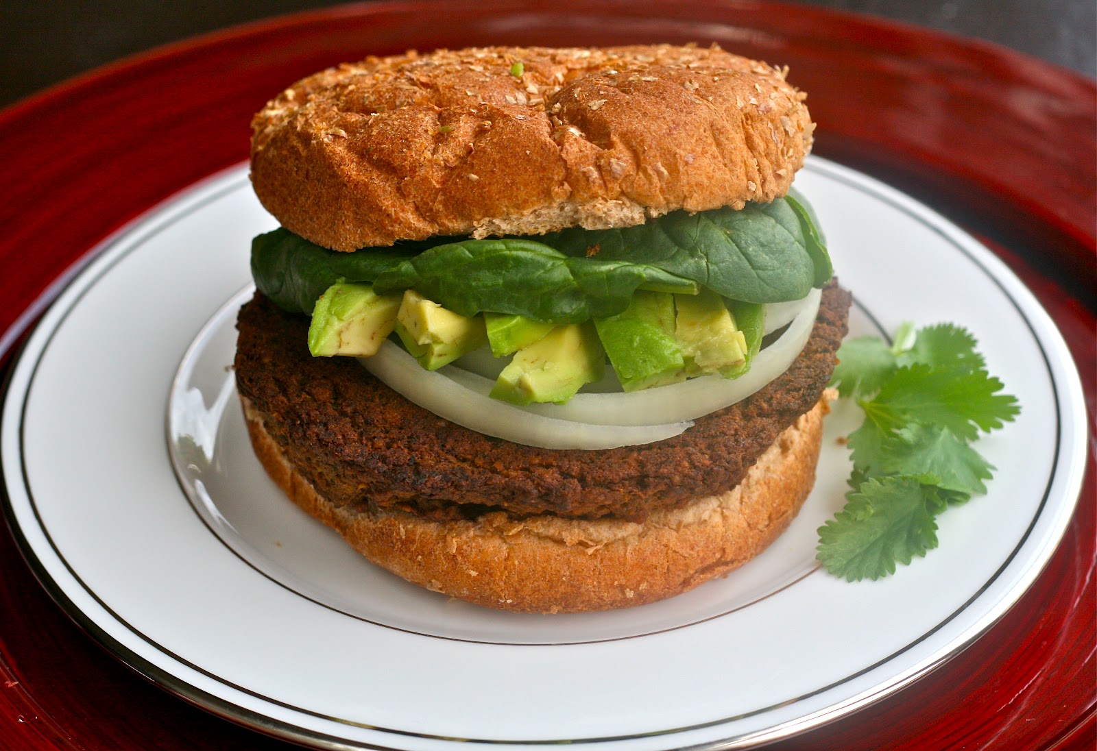 B is for: Black Bean & Veggie Burger