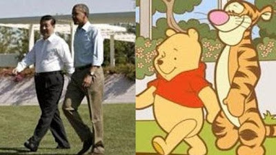 oso comparado con presidente chino tiger obama