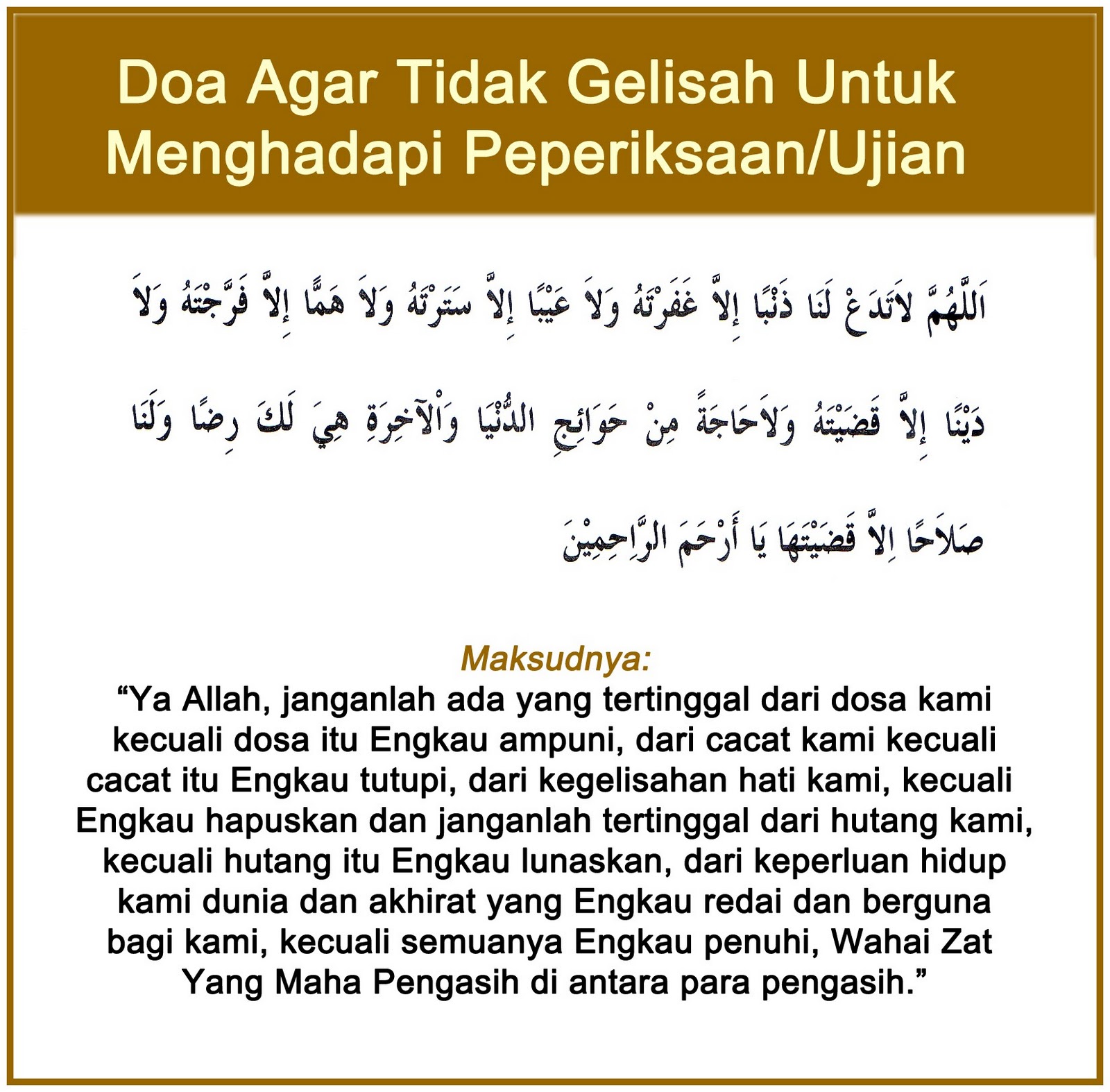 Doa Agar Tidak Dizalimi