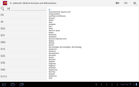 Từ điển Y học Viết tắt Jablonski cho Android v3.0