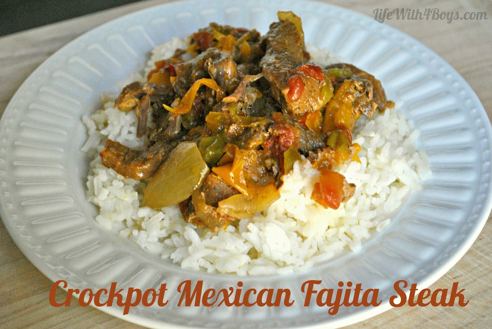 Life With 4 Boys Slow Cooker Mexican Fajita Steak