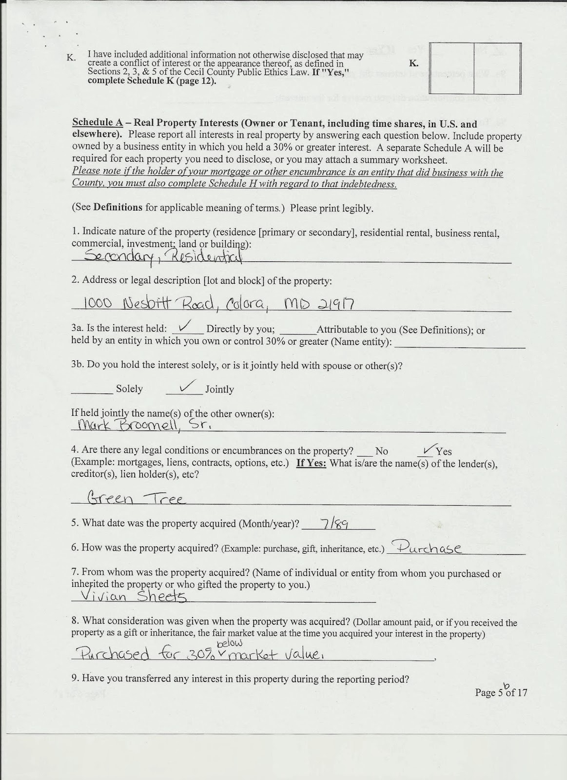 Sample disclosure statements image