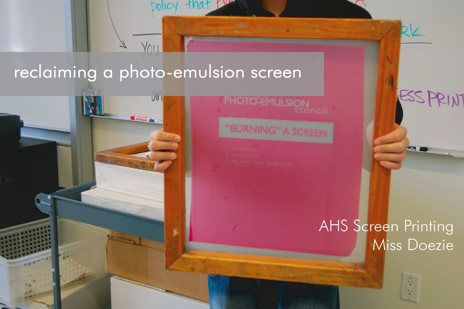 Cleaning a Screen and Removing Emulsion (Screen Printing)