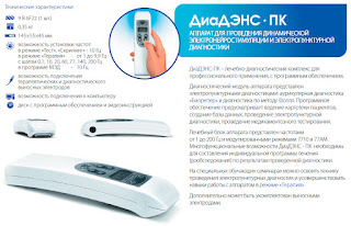 Характеристика аппарата ДиаДЭНС-ПК Характеристика аппарата ДиаДЭНС-ПК
