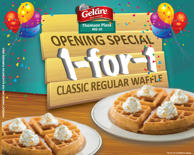 FoodieFC Gelare SG 1 For 1 Classic Regular Waffle at Thomson Plaza