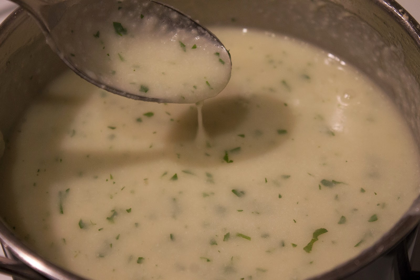 Culinary Spatterings Vegan Garlic Cream Sauce