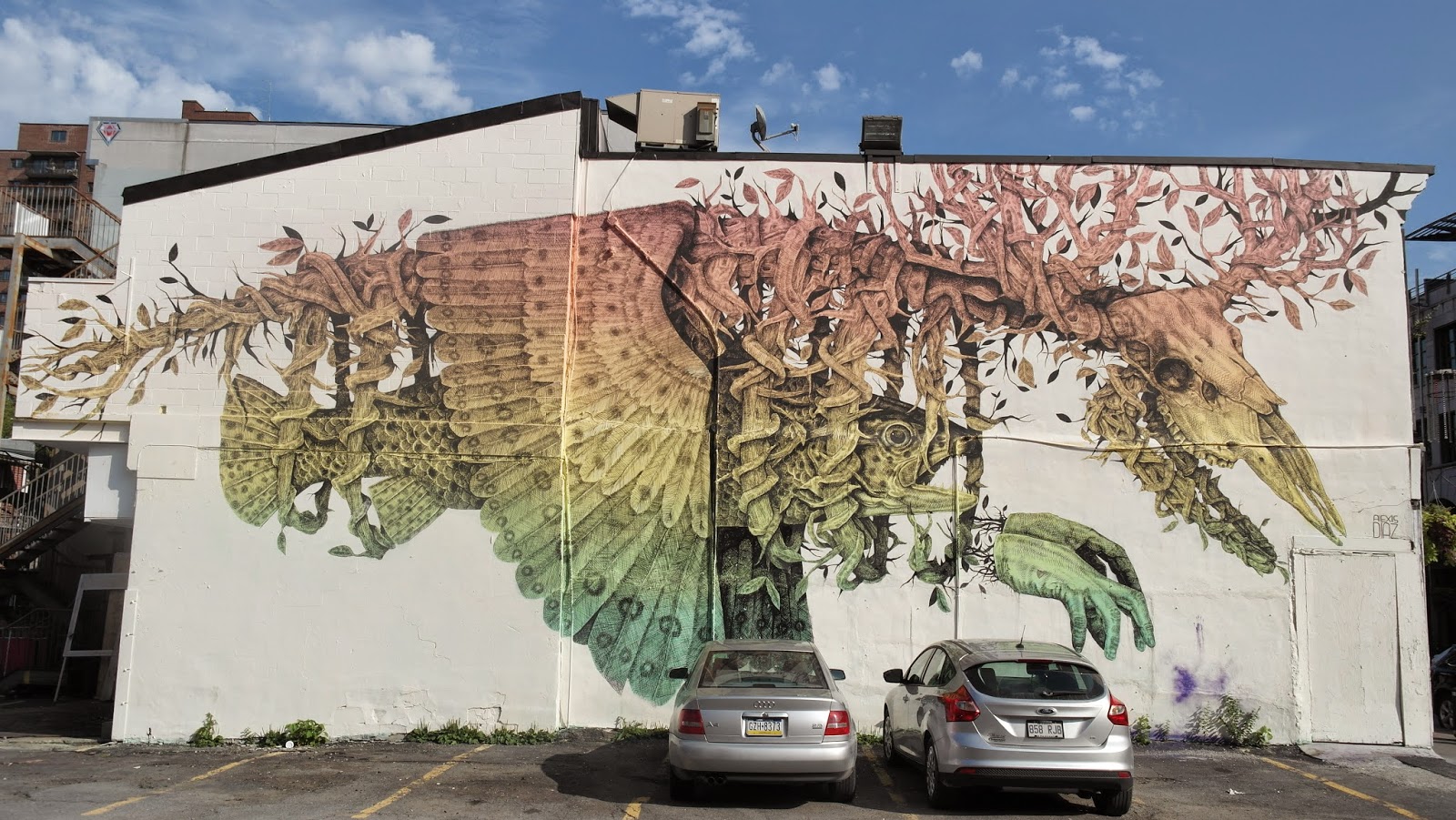 Sur ma route Street art, rue Saint Laurent, Montréal