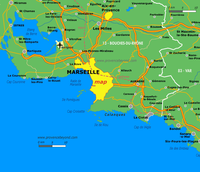 Street map Lyon France 13