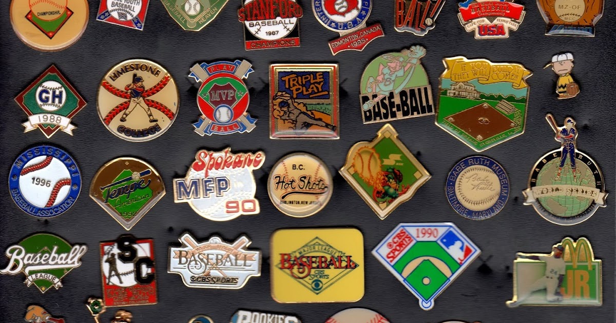 baseball pin collection display collecting miscellaneous baseball