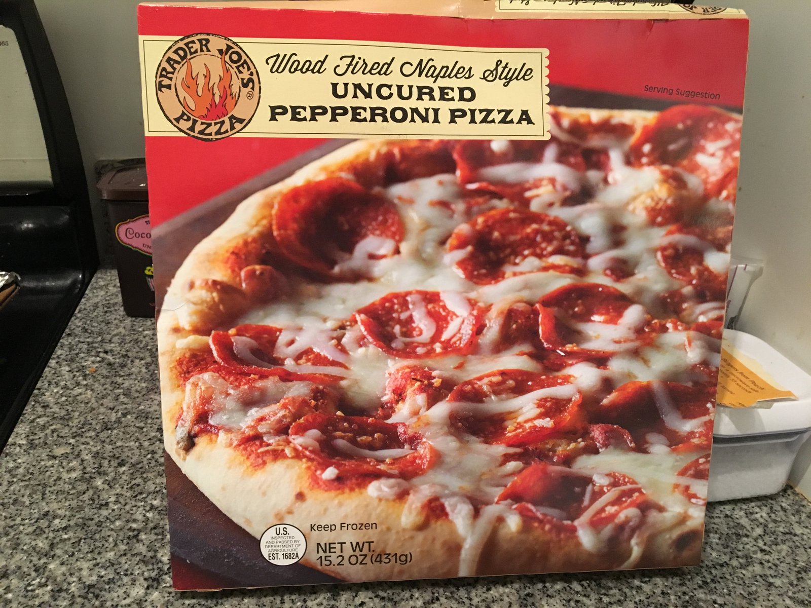 panda bytes Uncured Pepperoni Pizza