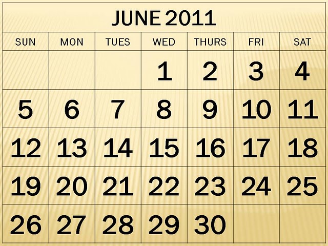 June+month+2011+calendar