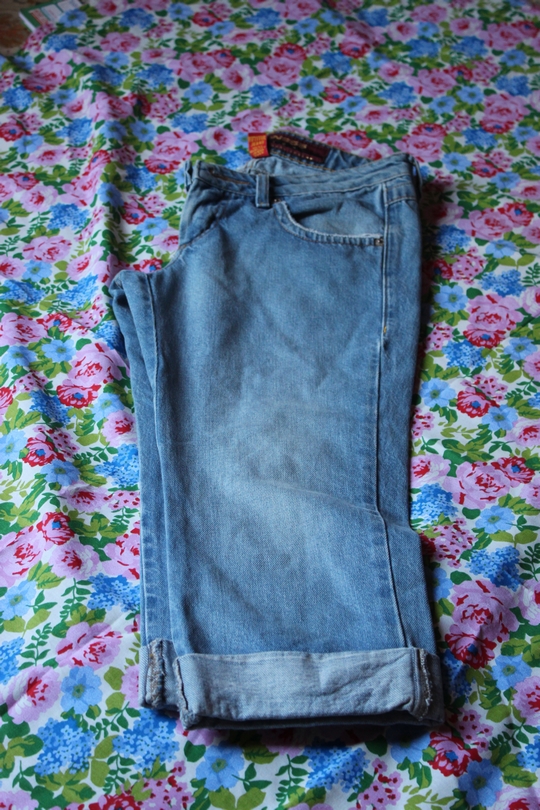 bermuda jeans feminina customizada