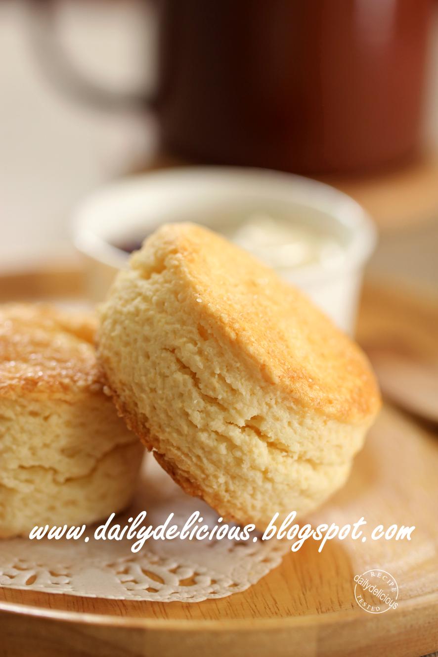 dailydelicious Your daily bake Simple cream biscuits