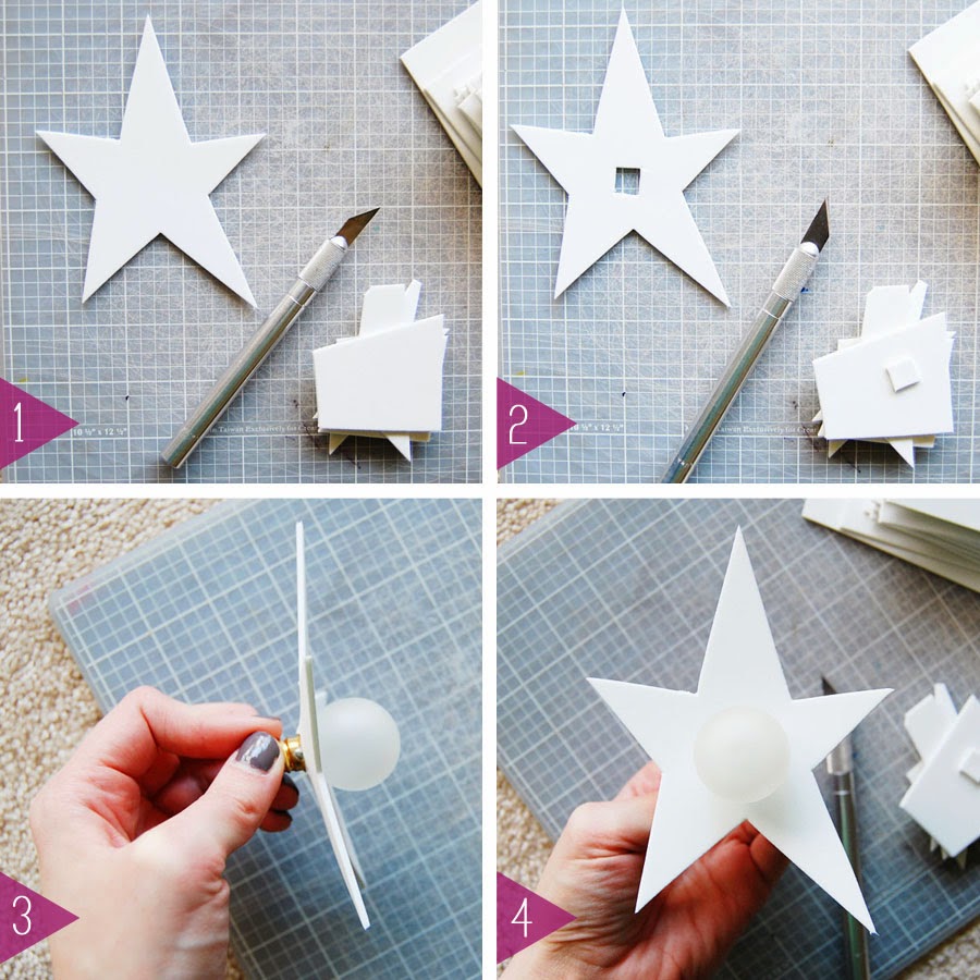 Craft Foam Star Light Garland DIY Craft Projects