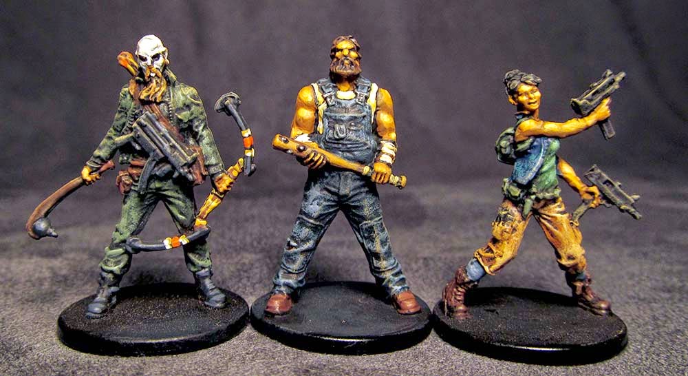 Random 6PCS Zombies Surviors Zombicide 2nd Board Game Miniatures